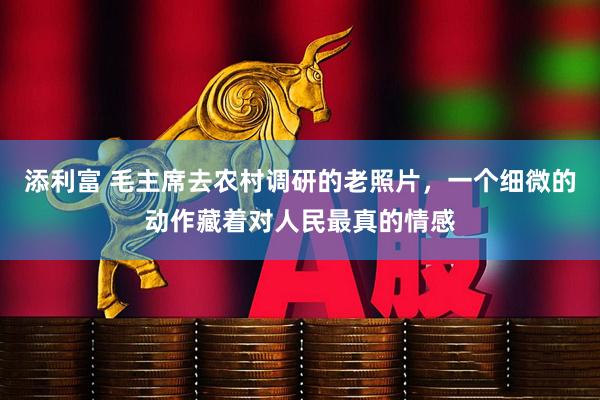 添利富 毛主席去农村调研的老照片，一个细微的动作藏着对人民最真的情感