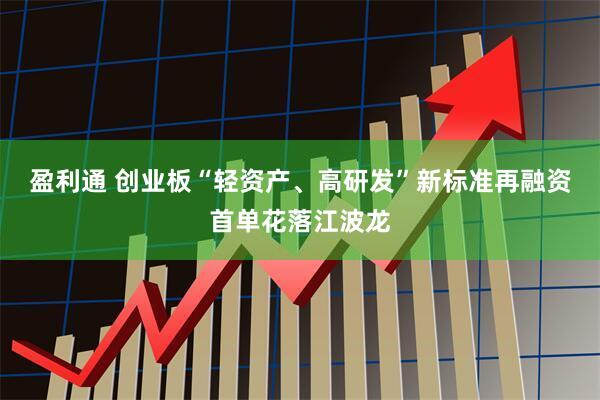 盈利通 创业板“轻资产、高研发”新标准再融资首单花落江波龙